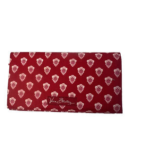 Vera Brad;ey Checkbook Cover Nantucket Red White Retired Cotton Organization